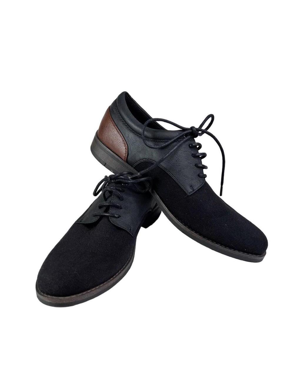 Perry Ellis Portfolio Size 9.5 Bowler Dress Shoes w/ Ultra Foam Black + Brown